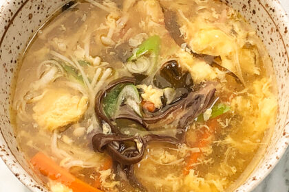 辛子高菜で仕上げる酸辣湯スープ