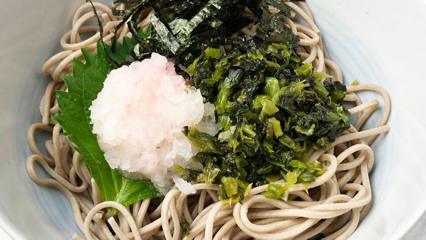 ちょっピリ高菜の冷たいおろしそば